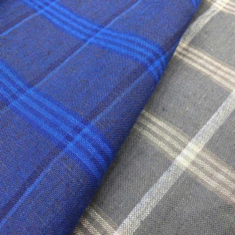 Poplin Plaid Twill Linen Check And Stripe Fabrics Gingham Garment Materials