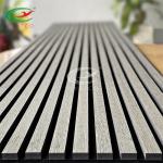 Fireproof Harmless Wood Panel Acoustic , Odorless Timber Acoustic Ceiling Panels