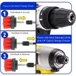 Electric Bathtub Bathroom Scrubber Drill Attachment Brush Polypropylene OEM