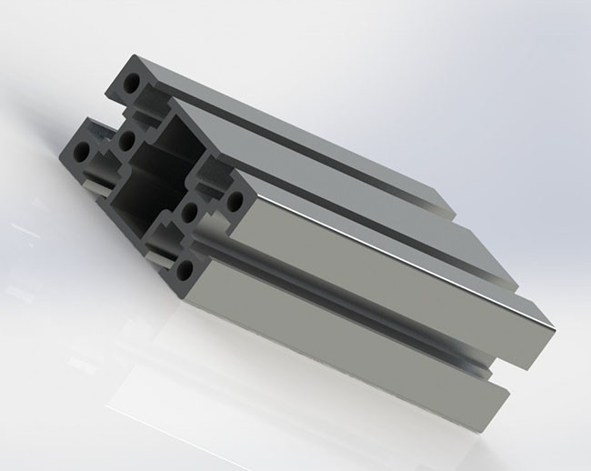 30 * 60 Anodized T Slot Aluminum Profile Good Formability With 6 Notch