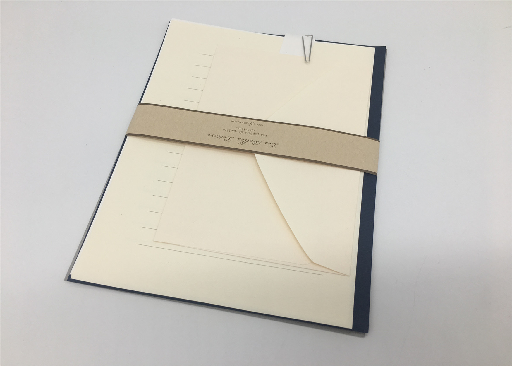 Fancy Writing Recycled Paper Greeting Cards , Blank Recycled Paper Photo Christmas Cards