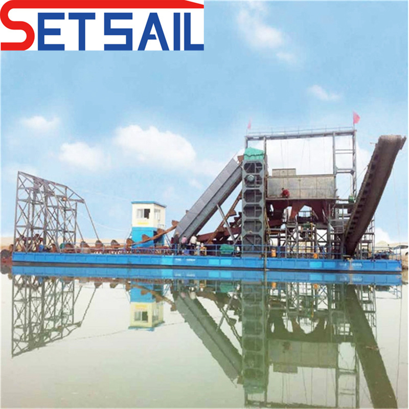 Hydraulic River Gold Diamond Mining Dredger Used in River
