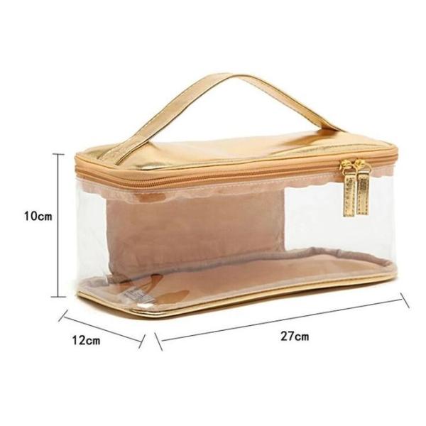 PVC Mini Plastic Cosmetic Bags , Cosmetic Tote Bags Printed Promotional