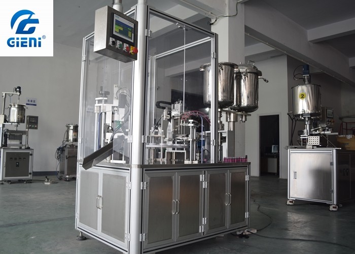 Automatic Mascara Filling And Capping Machine / Lip Gloss Filling Machine