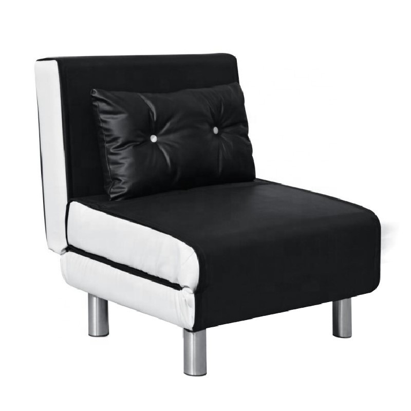 Pu Fabric Oem Odm Single Size Sofa Bed With Cushion