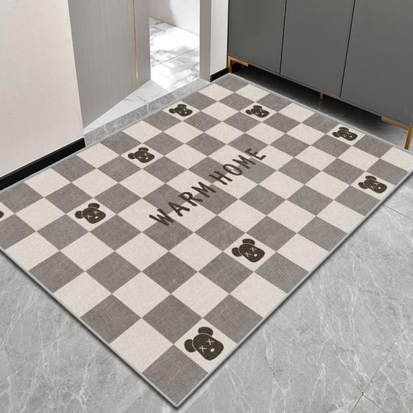 Anti-slip Water Absorbtion Custom Logo Luxury Mat Beautiful Design Printed Doormat