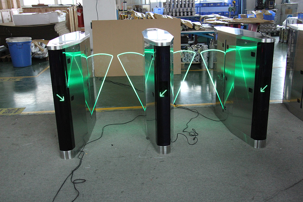 RFID Access Control High-Speed ESD Turnstile Flap Barrier Gate