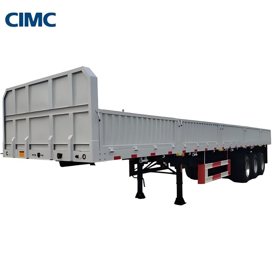 CIMC can customize the color size of 3-axle freight fence semi-trailer.