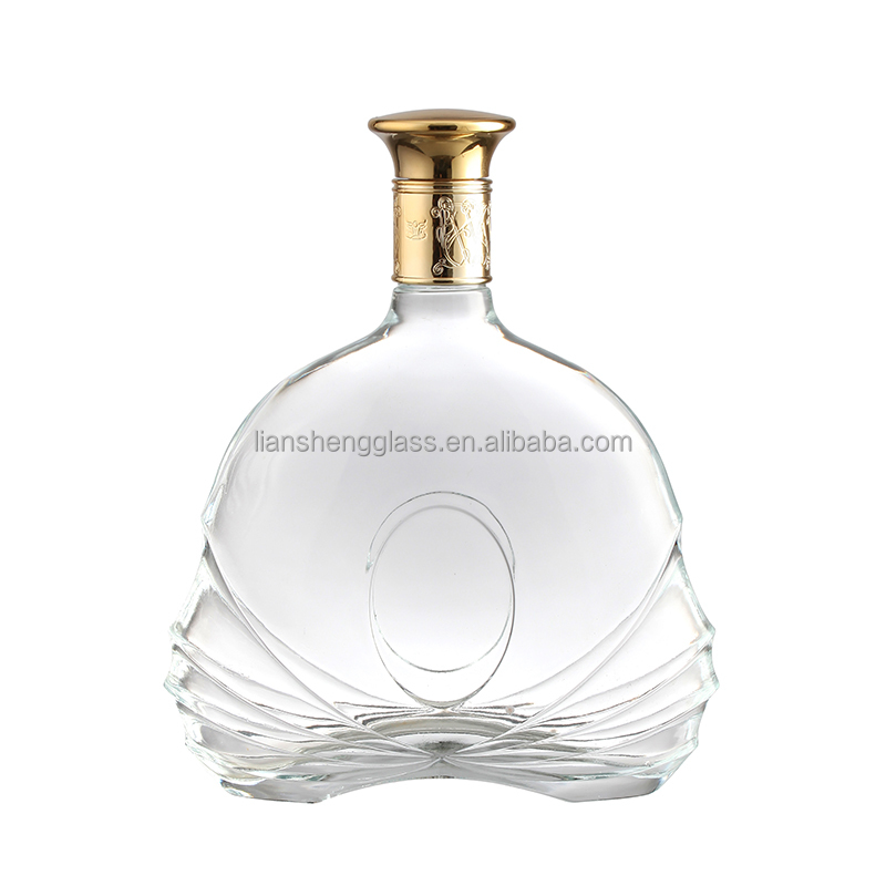 Rubber Stopper Glass Bottle for Hot Stamping Design 200ml 375ml 500ml Spirits Vodka Gin