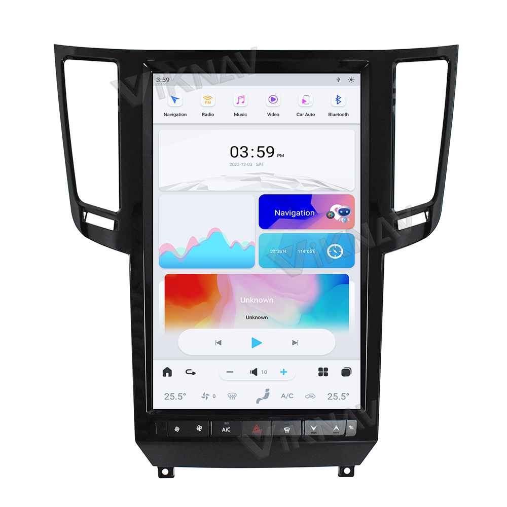 Viknav Car Radio For Infiniti FX35 QX70 (2009-2013)14.4 inch Multimedia Player Stereo Latest Tesla GPS Navigation