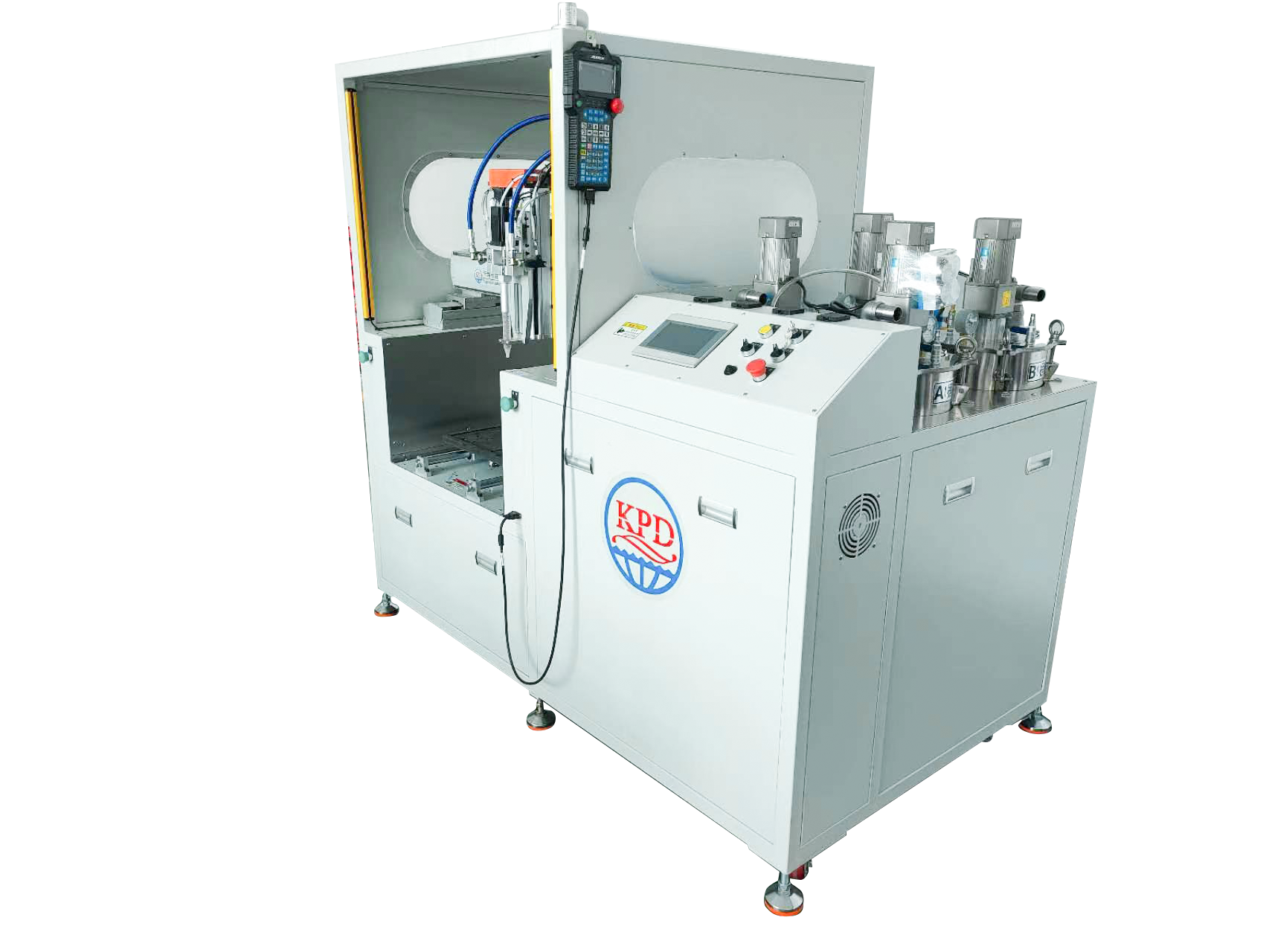 Standalone 2 Component Silicone Grease Glue Dispensing Machine for Electronic Potting