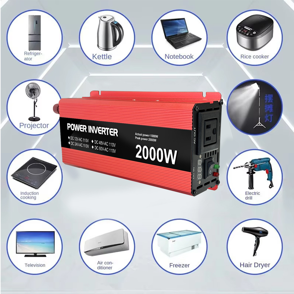 12V 24V 48V 60V to 110V 220V 230V Battery Charger Power Inverter