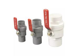 China 1/2&quot;- 4&quot; ABS Chrome Insert PVC Two Pieces Ball Valve Stainless Steel Handle wholesale