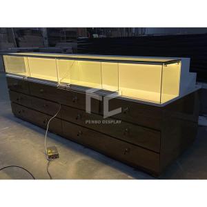 China Plywood Eyewear Display Stand For Vape Shop Furniture wholesale