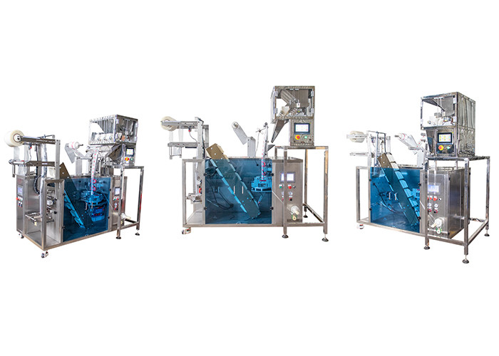3.5Kw Nylon Triangle Pyramid Tea Bag Packaging Machine 80*90mm 2g