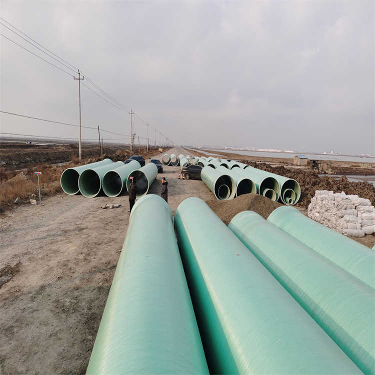 High Strength Smooth FRP Round Tube GRP Green Hollow Plastic Fence