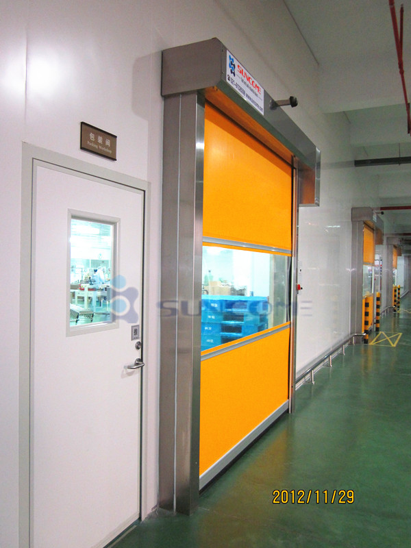 304 Stainless Steel Door Frame High Speed Doors In Dust - Free Area
