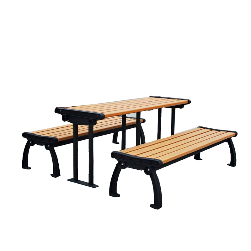L1500W650H750mm Patio Wood And Metal Picnic Table