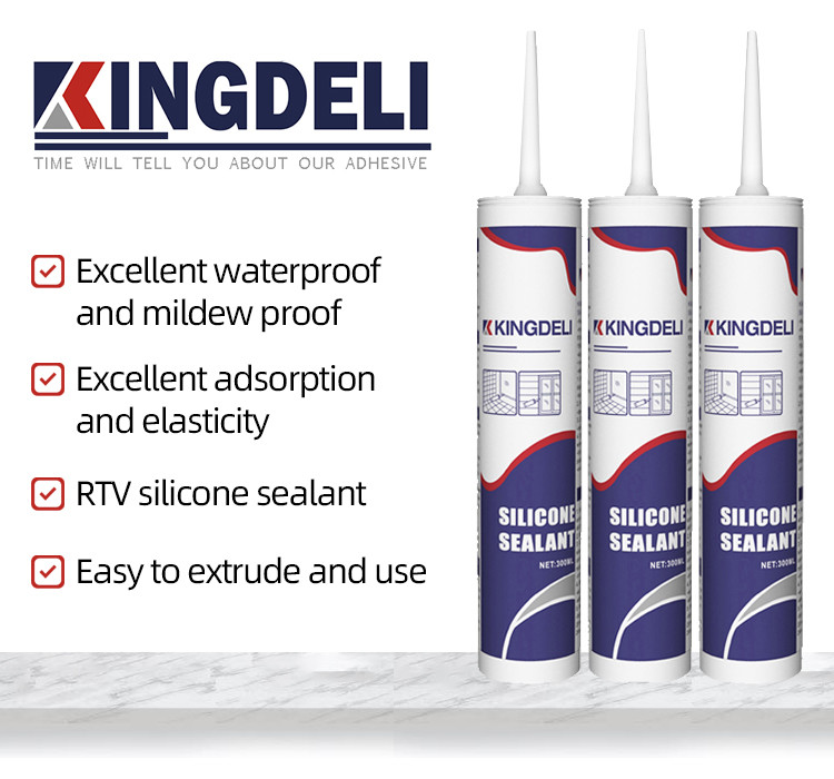 Cure Adhesive Sealant Glass Glue Clear Silicon RTV Silicone Sealant