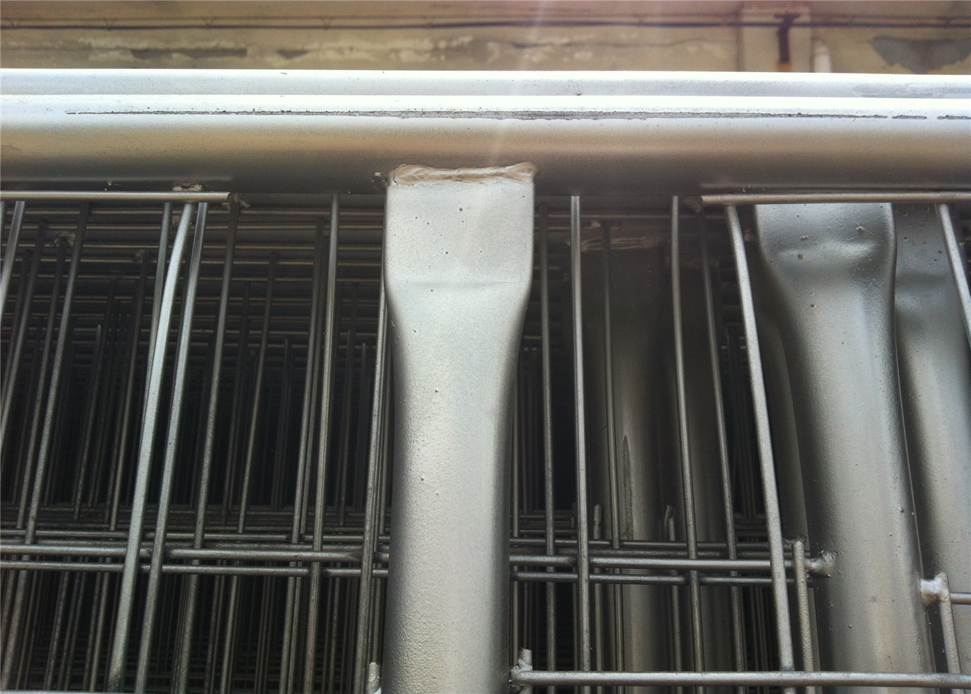 Q235 Steel Materials Construction Fence Panels Safety Barricade Fence