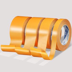 China PE Coated Gaffer Cloth Duct Tape Yellow ISO14000 Certificated wholesale