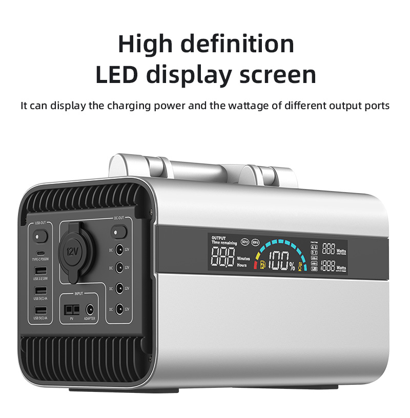 Emergency 600w Portable Solar Power Generator PWM Controller
