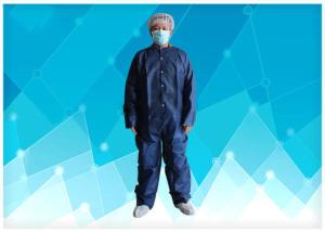 China Economical Waterproof Disposable Coveralls , Blue Disposable Coveralls Lightweight wholesale