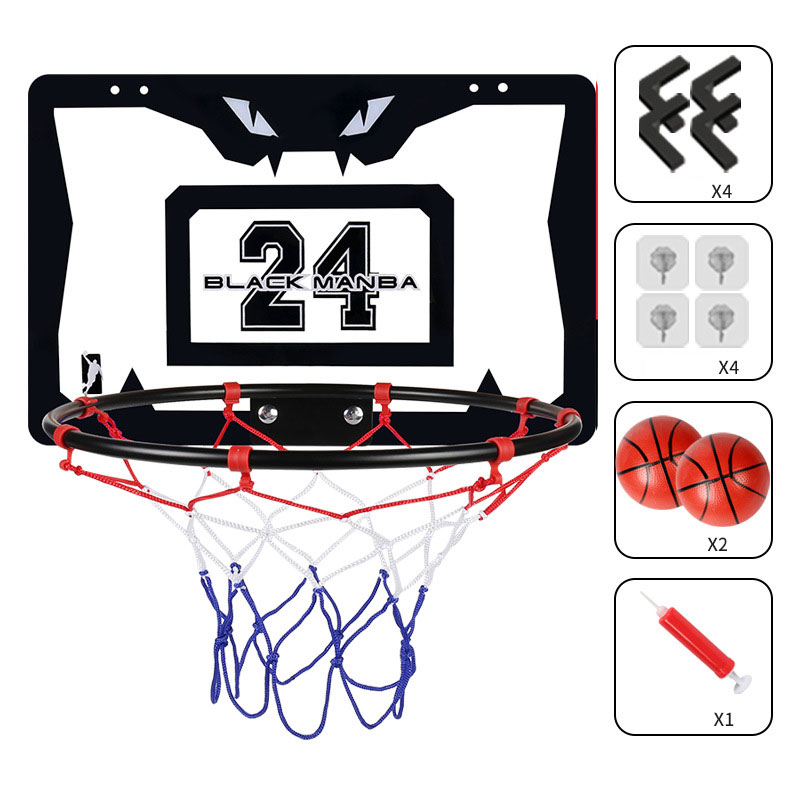 Kids Basketball Hoop Foldable Frame with 2 Basketballs Plastic Material Age Range 2 to 4 Years