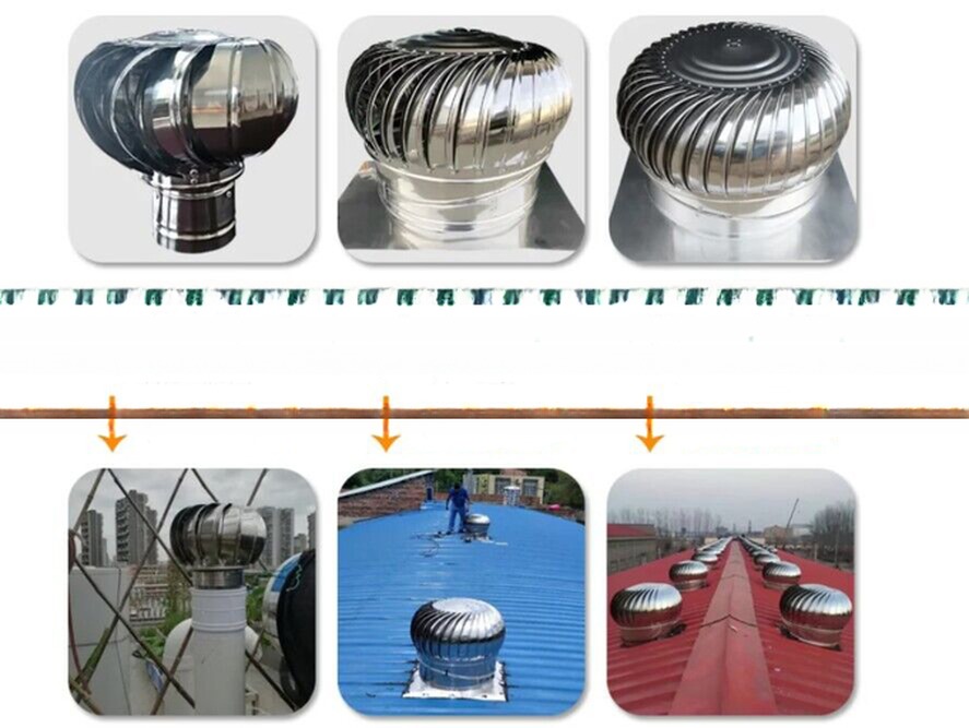 Roof Exhaust Ventilation Fan 10 Days Production Time Corrosion Resistance and Lowest
