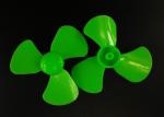Green 3 Vanes Plastic Propeller Injection Molding 60mm Environmental Standard