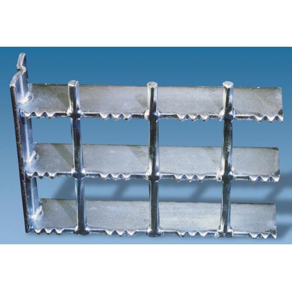 Galvanized serrated anti skid stair treads power plant chimney platform