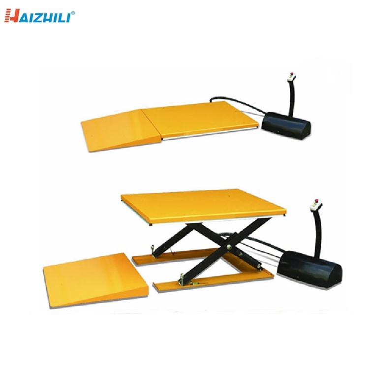Heavy duty design low-type 1000kg mini electric scissor lift table