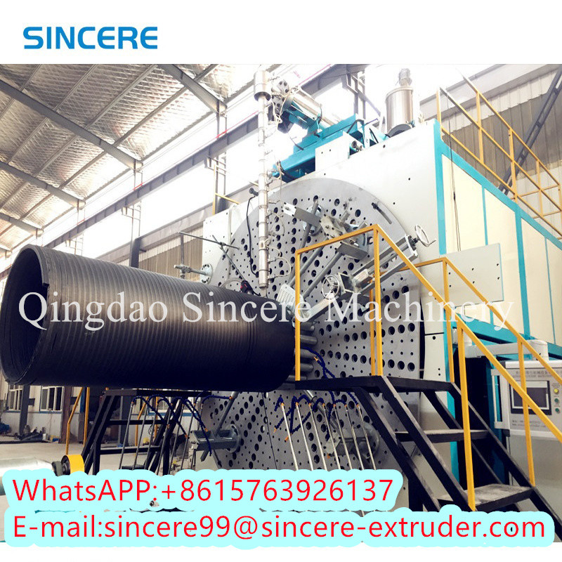 Large Diameter Structural Wall Hollow Wall Spiral Winding Pipe Extrusion Production Line