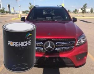 China Glossy Red Metallic Silver Car Paint Mildew Resistant Nontoxic wholesale