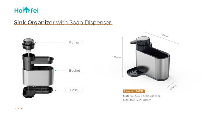 Efficiently Store Your Kitchen Essentials With OEM ODM Sink Caddy Shelf Drying Rack