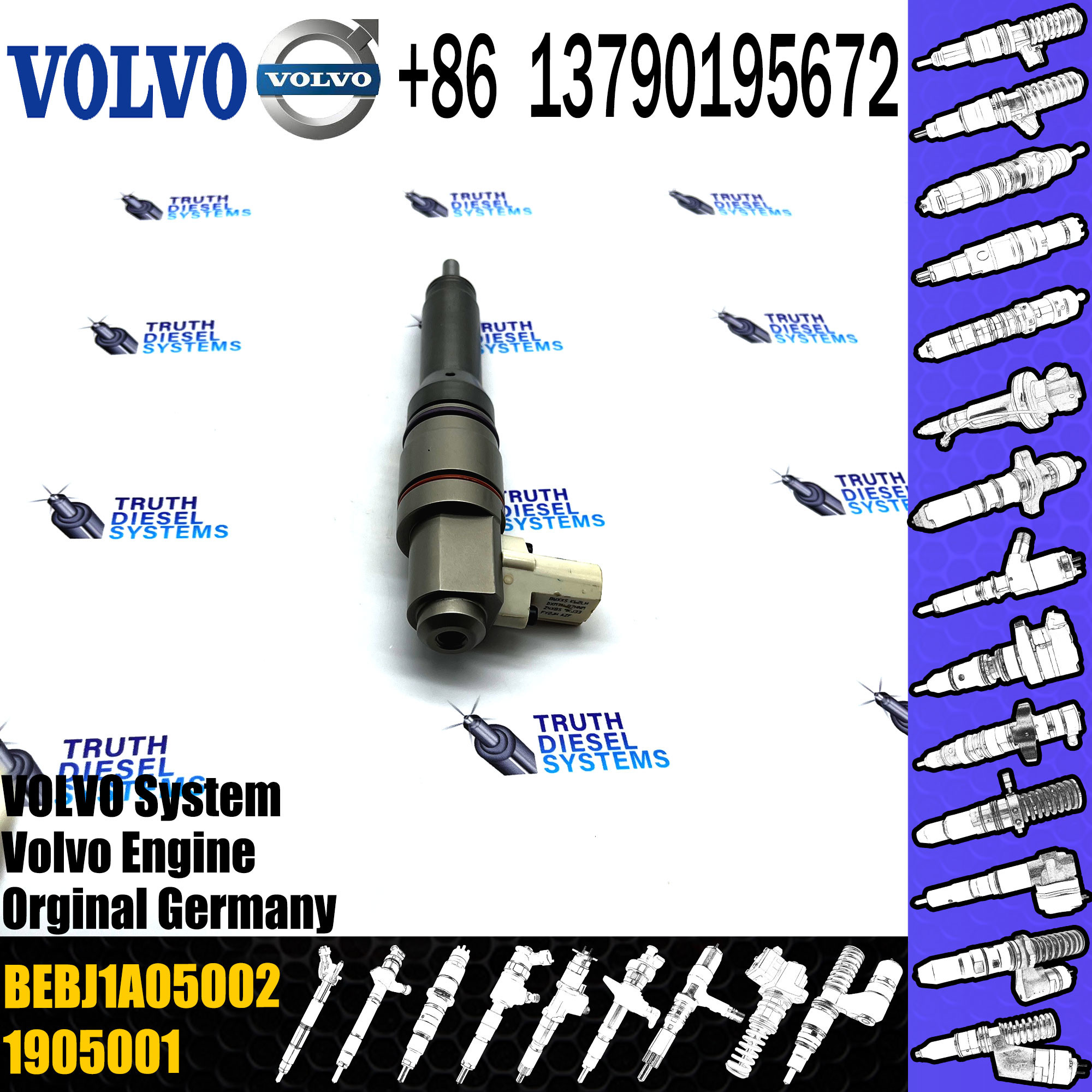 Fuel Injector Assembly BEBJ1A05002 BEBJ1A00202 BEBJ1A05001 1905001 1846419 1905002