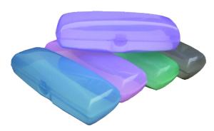 China transparent plastic glasses cases with medium size wholesale