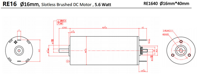 16mm brush motor