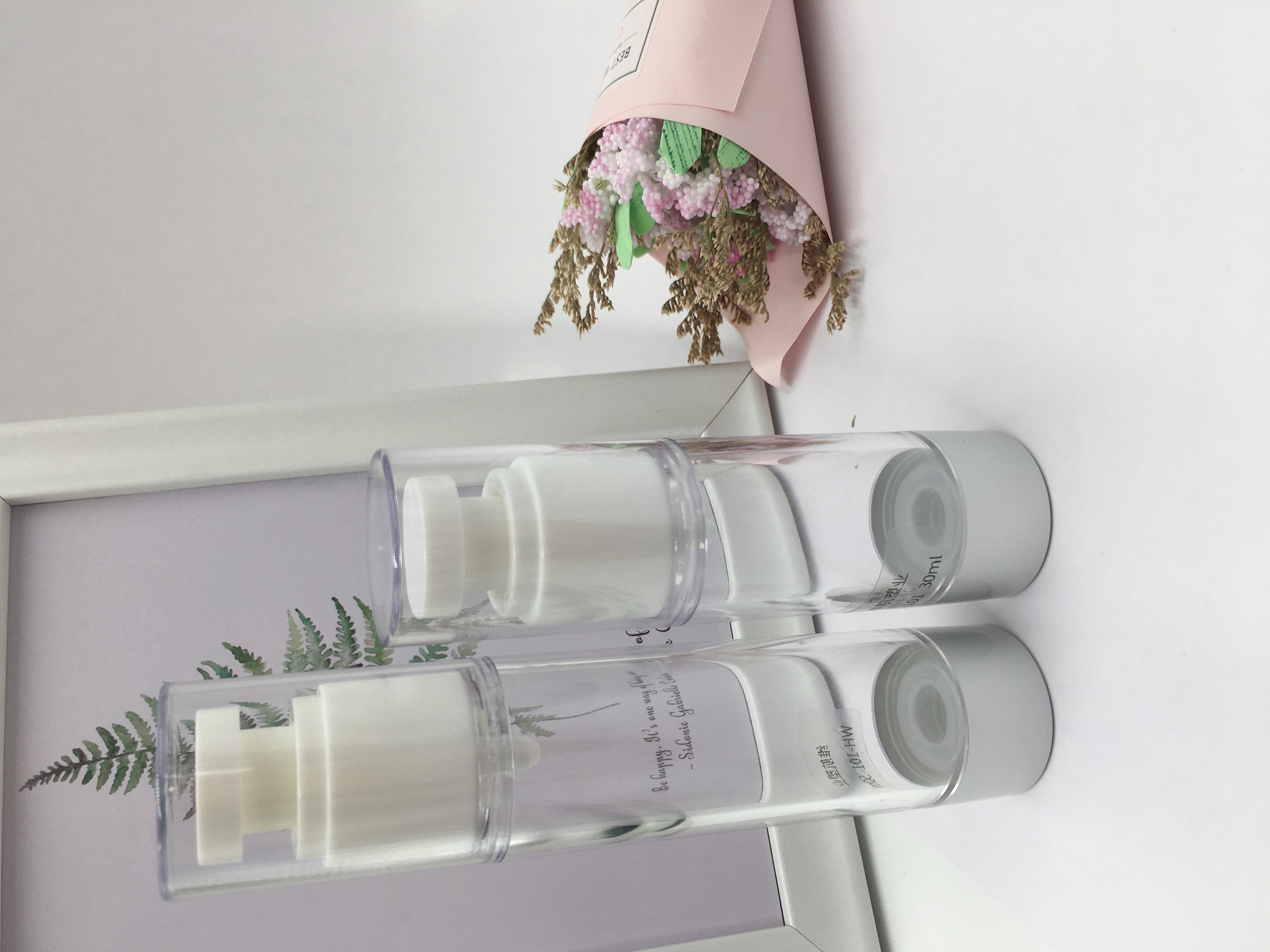 100ml Airless Pump Bottle With Cap Empty Bottle With Applicator