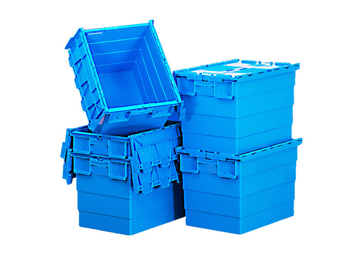 23.6' x 15.7' Storage Moving Stackable Plastic Tote Box With Hinged Lids