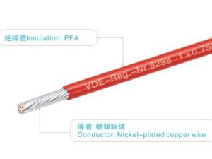 China 450V 250C UL8298 PFA Wires AWM8298 VW-1 Red Lighting / Heater PFA Cable wholesale