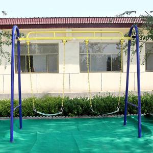 China Galvanized Steel Outdoor Fitness Equipment , Commercial Playground Swing Sets wholesale