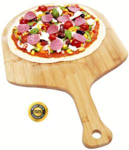 China Durable Bamboo Pizza Board , Professional Pizza Peel Cutting Board Wood Material wholesale