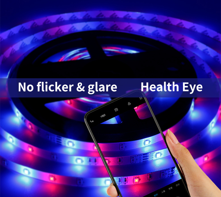5V RGB SMD 5050 LED Light Strip with 24-KEY Control Set 5Meter/roll 50000 Working Time