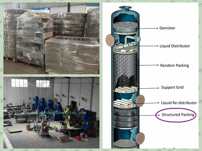 350Y Tower 350m2 Distillation Packing Custom Shape And Layer Height