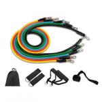 11PCS 50LB Exercise Equipment Stretch Bands 0.6M Resistance Band Set