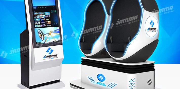 Egg Shaped 9D Virtual Reality Simulator 2 Seats with Special Effects 42 " Monitor