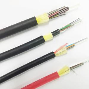 China Strong Tensile Outdoor Overhead Aerial 4 12 18 24 36 48 60 72 96 144 Core Network Adss Fiber Optic Cable wholesale