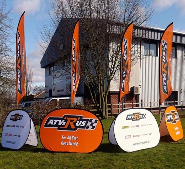 Portable Folding Pop up A-Frame Outdoor Sports/Event/Advertising/Exhibition/Tradeshow Display Flag Banner