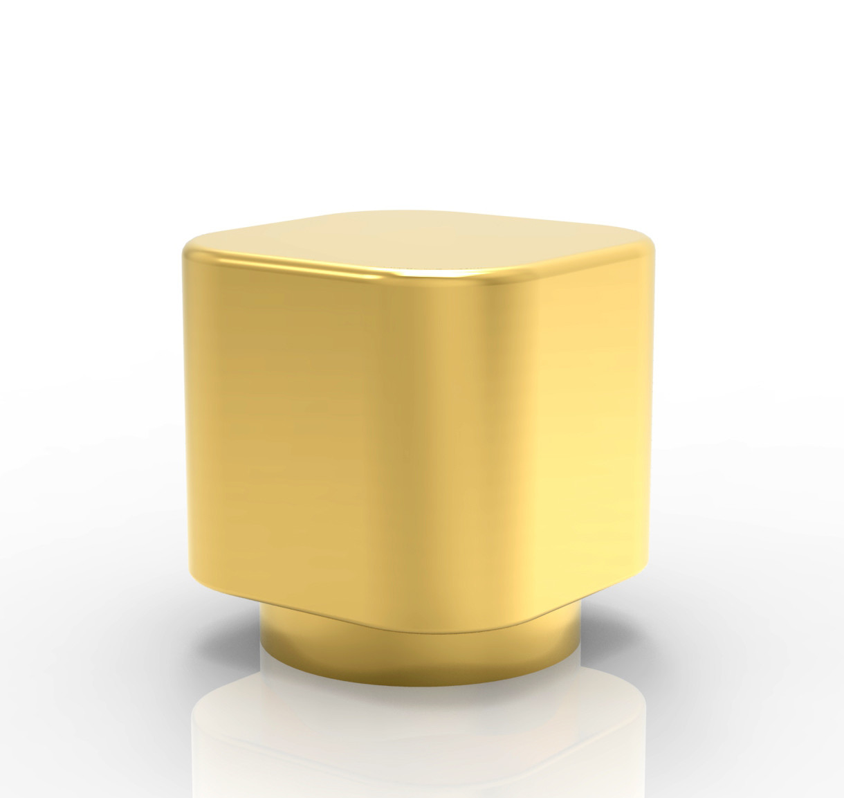 Cosmetic Packaging Customization Zinc Alloy Perfume Cover Gold Plated